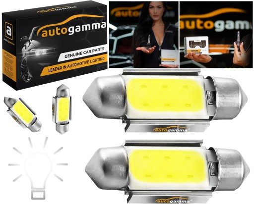 C5W LED žiarovka 31mm 5w Stabilizátor Canbus COB trubica, sada 2 ks.