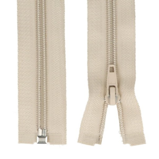 ŠPIRÁLOVÝ Zips #5 - 100 CM - SVETLO BÉŽOVÁ