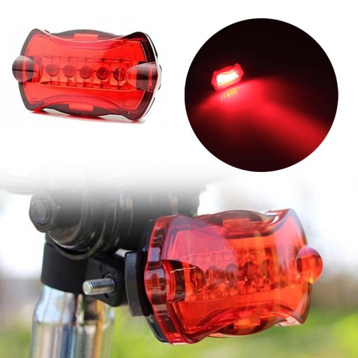 BICYKLOVÉ OSVETLENIE BICYKLOVÉ ZADNÉ SVETLÁ 5 LED XY103