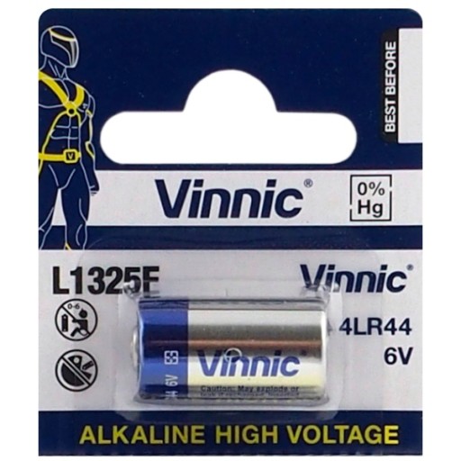 Alkalická batéria Vinnic 4LR44 1 ks.