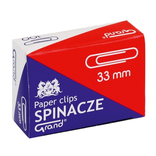 Spony 33 mm Grand 100 ks, pozink