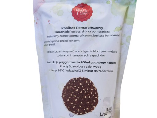 Quba Caffe Sypaný čaj 100g Rooibos Pomaranč