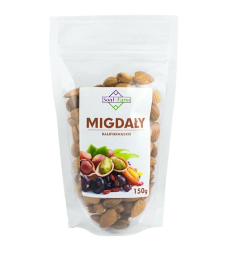 Prírodné kalifornské mandle 150g BEZ prísad