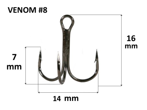 VENOM TRIPLE ANCHOR veľkosť #8 - 10 ks