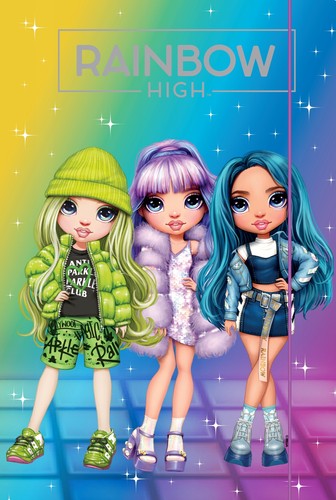 Školský leporelo A4 s gumičkou RAINBOW HIGH Astra