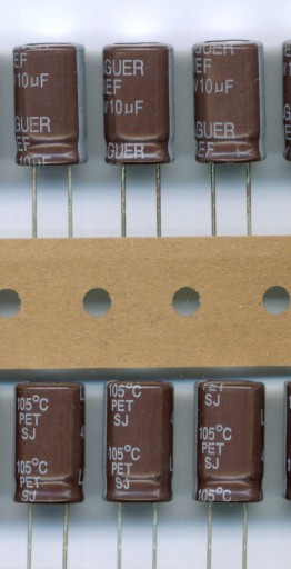 10uF 450V 10 µF 450 V DLHÁ ŽIVOTNOSŤ (10 KS) ELEKTROLYTICKÝ KONDENZÁTOR