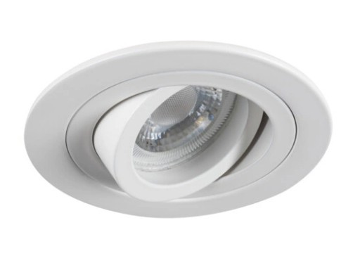 KANLUX Oczko Halogénové LED stropné svietidlo pohyblivé SEIDY GU10 10W biele