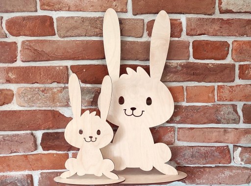 DREVENÝ ZAJAC ZAJAC DEKORATÍVNY VEĽKONOČNÝ ZAJÍC Figúrka 30 cm