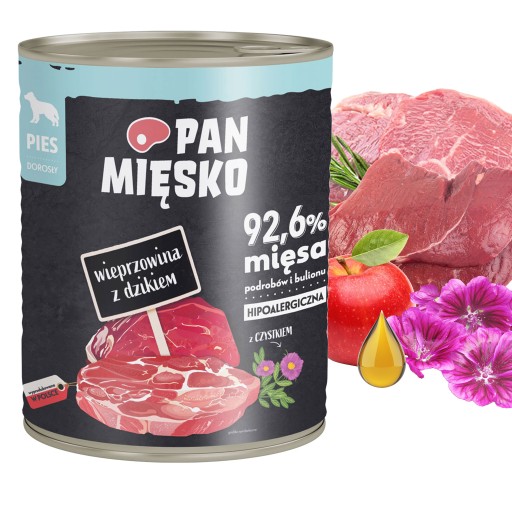 PAN MEAT Mokré krmivo pre psov Diviačie bravčové 800g