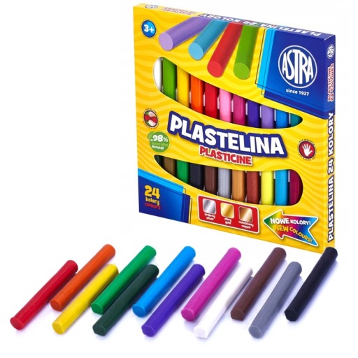 Plastelína Astra 24 farieb AS303110001