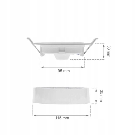 PODSVIETENIE PANEL BODOVÉ LED SVIETIDLÁ 2v1 6w 3000K