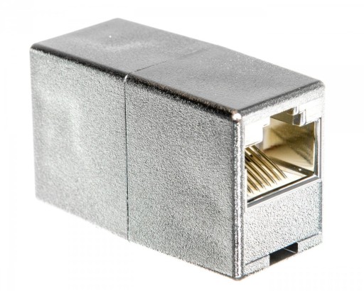 Adaptér (priechodka) RJ45/RJ45 kat.5e štít.