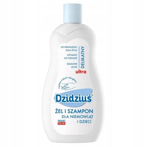 Gélový šampón pre dojčatá a deti DZIDZIUŚ 500 ml