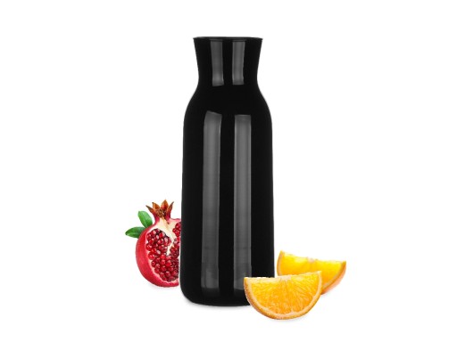 KARAFA ČIERNE SKLO 1000ml 1L NA VODU,ŠŤAVU