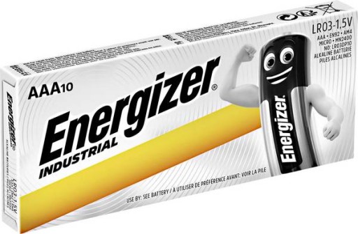 10x alkalické batérie Energizer Industrial AAA
