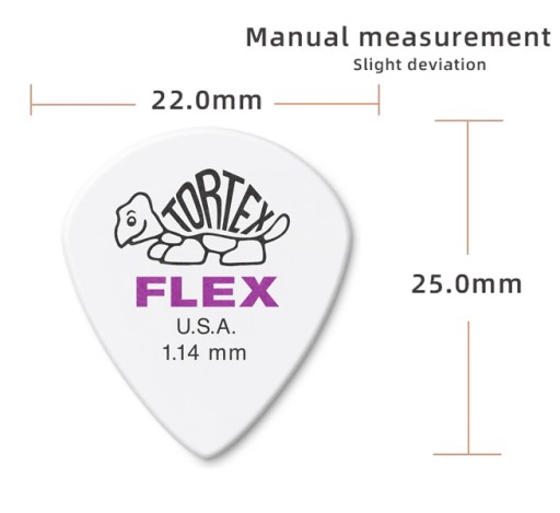 Gitarové trsátko Dunlop Tortex Flex Jazz III 1,14 mm