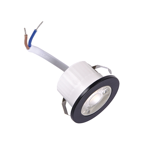 Zápustné stropné svietidlo FIN LED 3W ČIERNA 230V