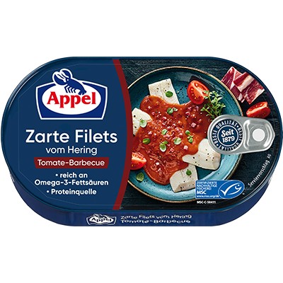 Filety zo sleďa v barbecue omáčke Appel 0,2 kg