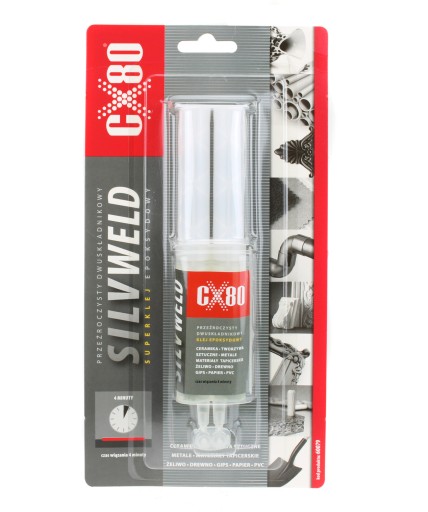 CX80 SILV WELD TRANSPARENTNÉ EPOXIDOVÉ LEPIDLO 24ML