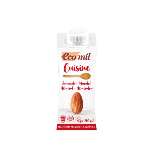 ECOMIL Mandľový nápoj bez cukru 200ml - BIO