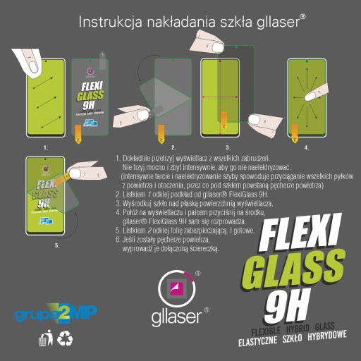 Hybridné sklo Glaser FlexiGlass 9H pre Garmin Forerunner 245 / nerozbije sa