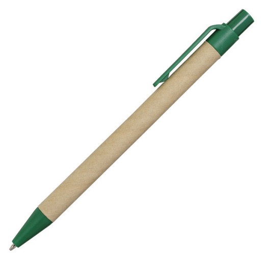 Kraftový zápisník 90x140/70k hladký so zeleným perom