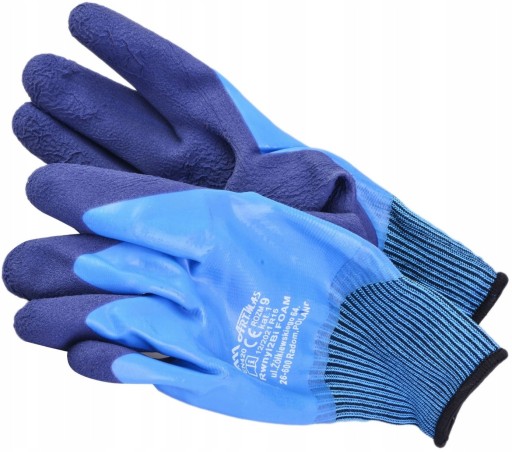 VODEODOLNÉ LATEXOVÉ PRACOVNÉ RUKAVICE L-9 1 PÁR