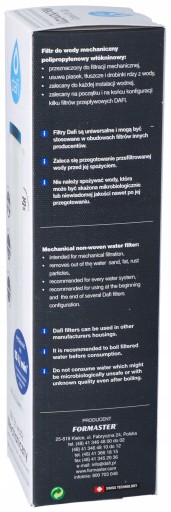 POLYPROPYLÉNOVÝ VODNÝ FILTER ECO DAFI 25 MICRON