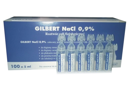 GILBERT NaCl 0,9 % fyziologický roztok 5 amp. x 5 ml