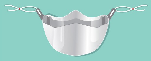 FACE SHIELD Tvárový štít, maska na ústa a nos, 1 ks