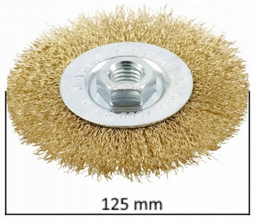 BRÚSNY KOTÚČ DRÔTENÝ KEFA 125MM 0,3MM DRÔT NA VŔTAČKU