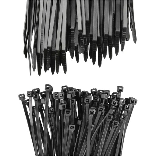 100x sťahovacie pásky Káblové pásky Zipsy 2,5 x 100 mm Silné UV sťahovacie pásky