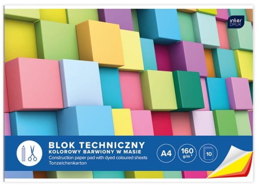 A4 FAREBNÝ TECHNICKÝ BLOK TLAČ