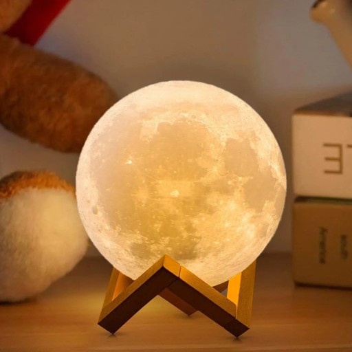 LED Moon lampa na batérie