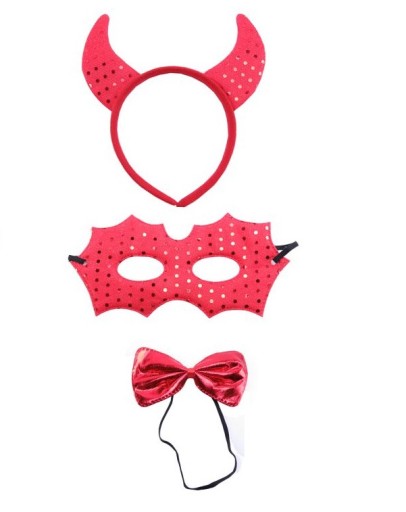ČELENKA V KOSTÝME HALLOWEEN DEVILA