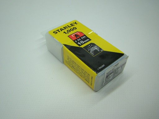 Spony typ A 11,3mm 1000 ks. 10 mm Stanley