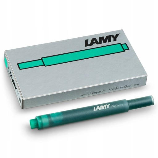 Atramentové kazety 5 ks. Lamy T10 zelená