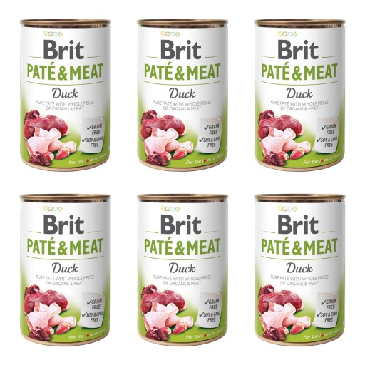 BRIT Pate&Meat Duck mokré krmivo pre psov s kačicou 400g BEZ OBRNÍ