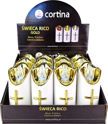 VEĽKÁ LED VLOŽKA DO SVIEČKY NA NAPÁJANIE BATÉRIOU 12,5cm PRE GRANES VLOŽKY DO SVIEČKY