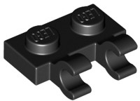 LEGO Plate Mod 1x2 Clip Hitch Black 6310268 60470b