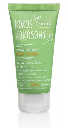 Ziaja výživná a hydratačná krémová pleťová maska kokosovo-pomarančová 50 ml