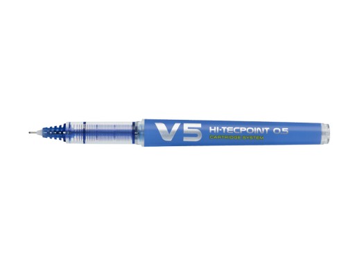 HI-TECPOINT V5 guľôčkové pero, modré Pilot, vymeniteľná náplň