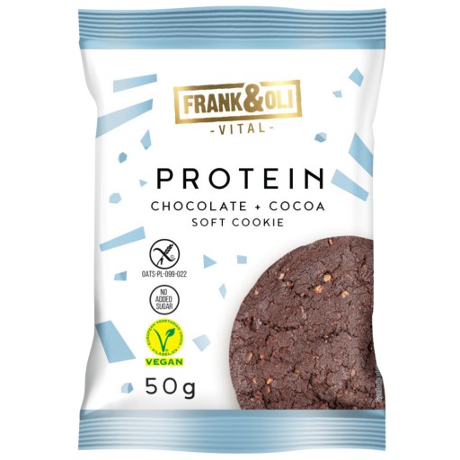 BROWNIE vegánske sušienky, bez cukru, bez lepku, 50g FRANK&OLI