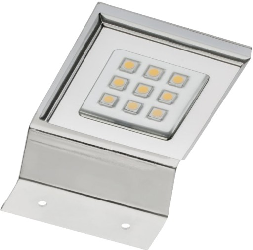 CALDERON LED skrinkové svietidlo, 12V, 9 LED, 2700K, saténové, štvorcové, GTV