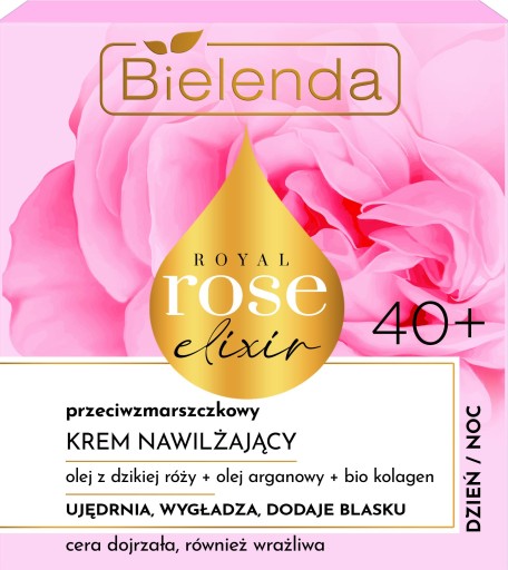 Bielenda Royal Rose Elixir hydratačný krém proti vráskam 40+ 50ml