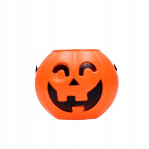 Halloween tekvicové vedierko 11 cm - 1 ks.