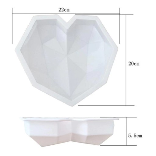 Silikónová forma HEART DIAMOND