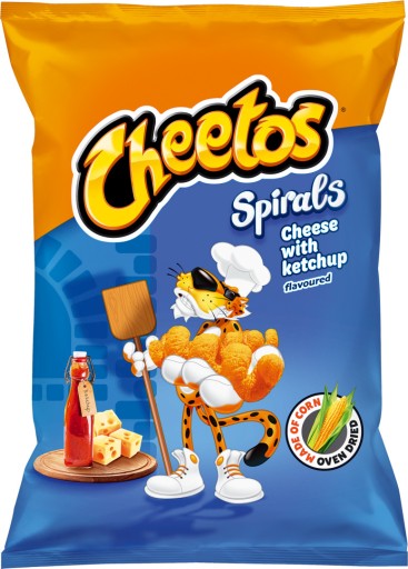 CHEETOS chrumkavé kukuričné lupienky s príchuťou syra a kečupu 80G