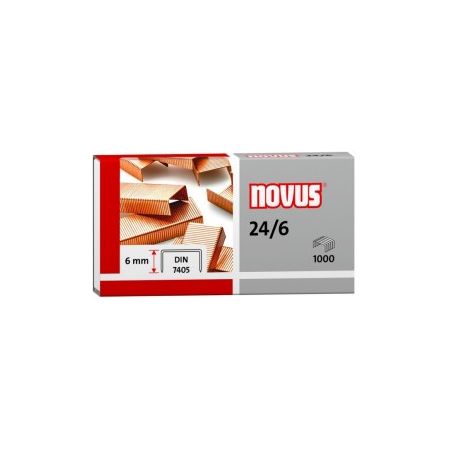 NOVUS MEDENÉ SVORKY 24/6 1000 040-0206