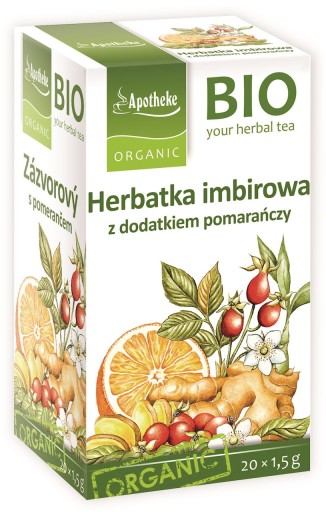 ZÁZVOROVÝ ČAJ - POMERANČ BIO 20 x 1,5 g - APOTH